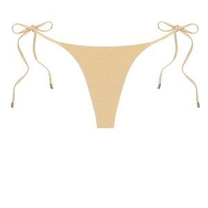 Monday swimwear Palma bottom - gold shimmer sz p